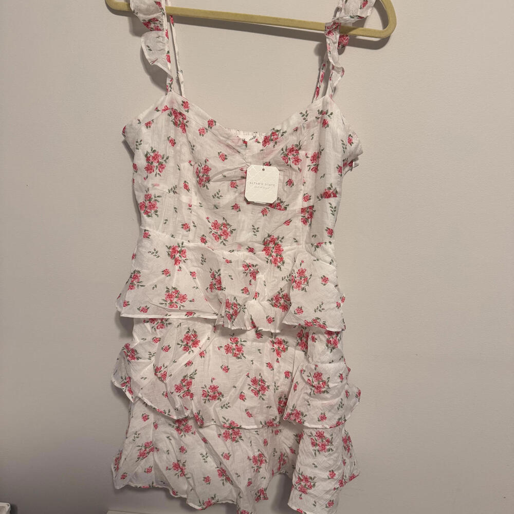 Altar'd State 'Magnolia' Mini Floral Dress NWT
